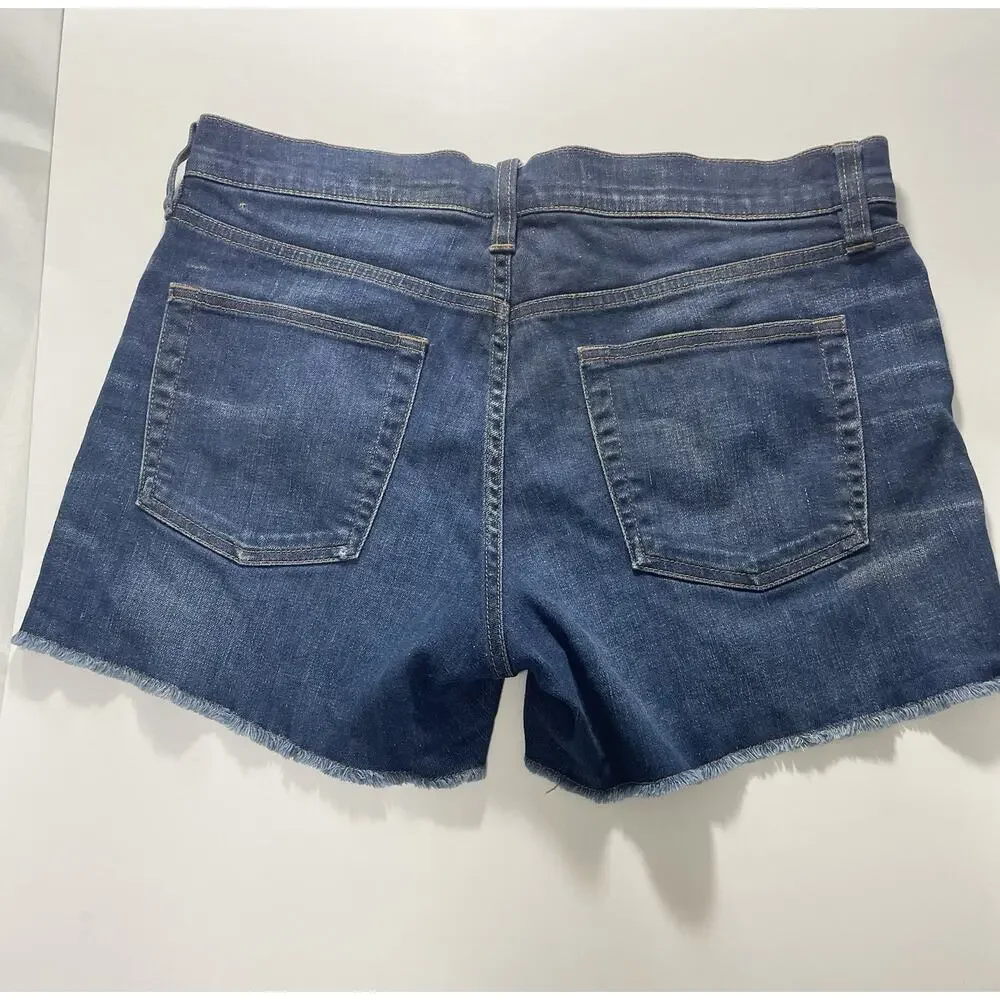 J.Crew Jeans Women's Size 28 Denim Cutoff Shorts Frayed Hem Blue